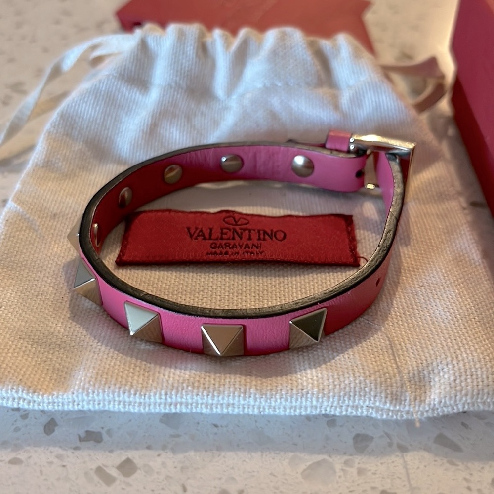 Valentino Garavani RockStud Leather Bracelet